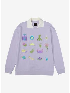 Disney The Princess and The Frog Icons Collared Crewneck - BoxLunch Exclusive, , hi-res