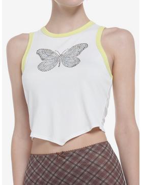 Butterfly Jewels Girls Crop Tank top, , hi-res