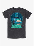 Star Wars The Mandalorian Best Father Mineral Wash T-Shirt, BLACK, hi-res