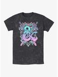 Dungeons & Dragons Pastel Ampersand Mineral Wash T-Shirt, BLACK, hi-res