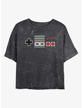 Nintendo Nes Controller Mineral Wash Womens Crop T-Shirt, , hi-res