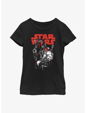 Star Wars Boba Fett Blaster Ready Youth Girls T-Shirt, , hi-res