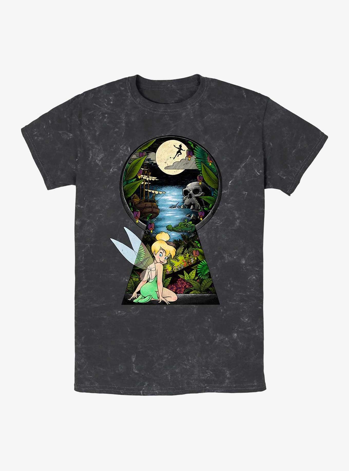 Disney Tinker Bell Keyhole Mineral Wash T-Shirt, , hi-res