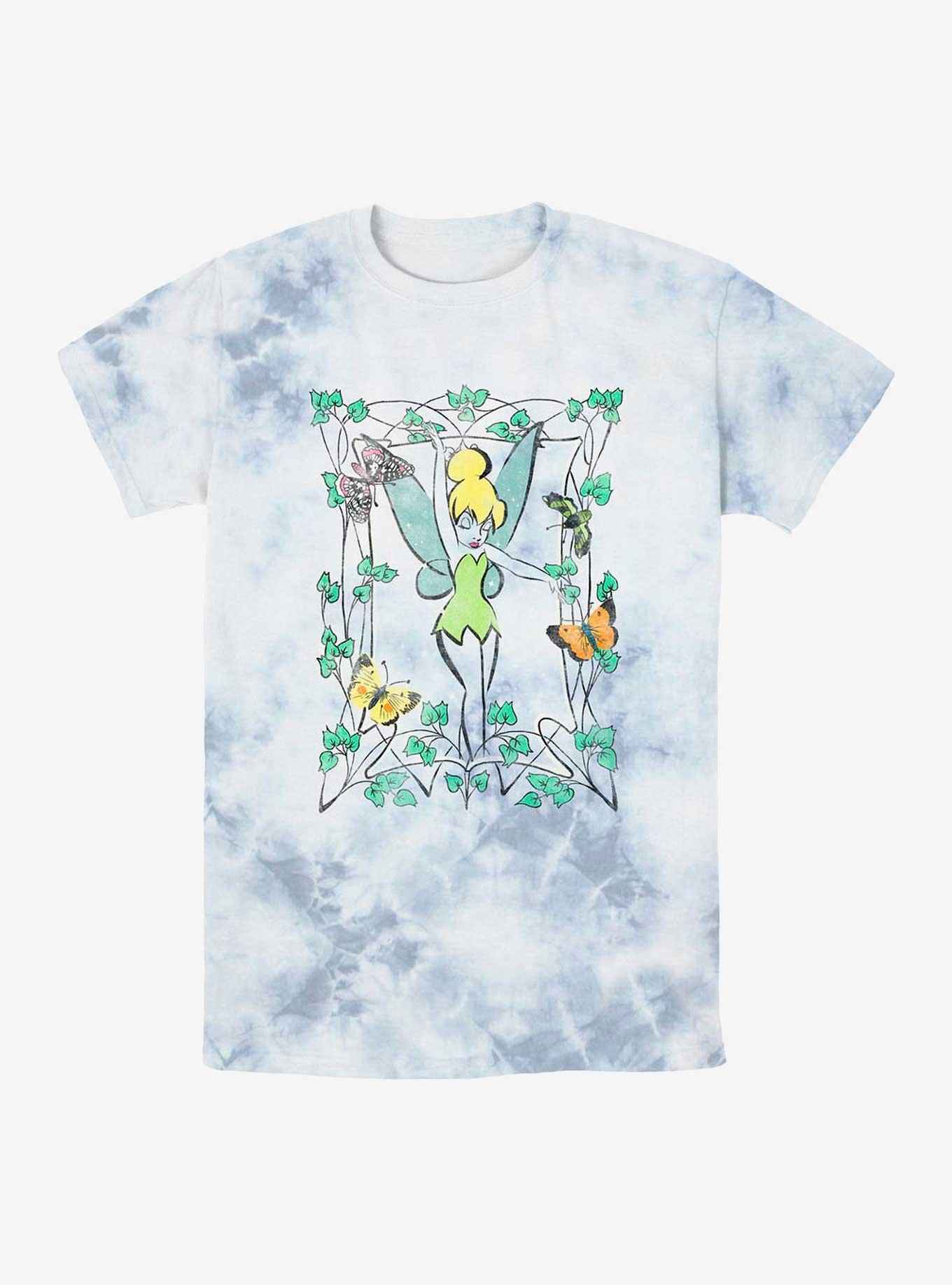 Disney Tinker Bell Sketch Tie-Dye T-Shirt, WHITEBLUE, hi-res view 1