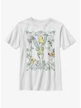 Disney Tinker Bell Sketch Youth T-Shirt, WHITE, hi-res