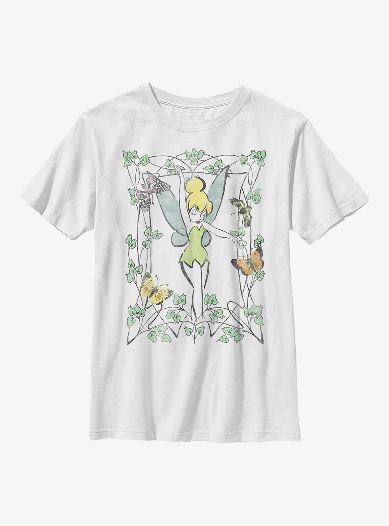 Disney Tinker Bell Sketch Youth T-Shirt, WHITE, hi-res