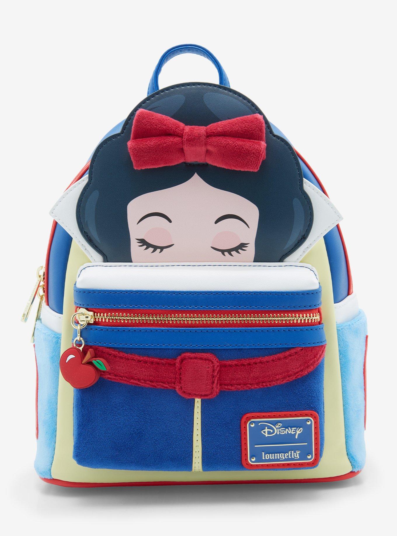 Disney Loungefly Snow White Cosplay Bow Handle Mini Backpack