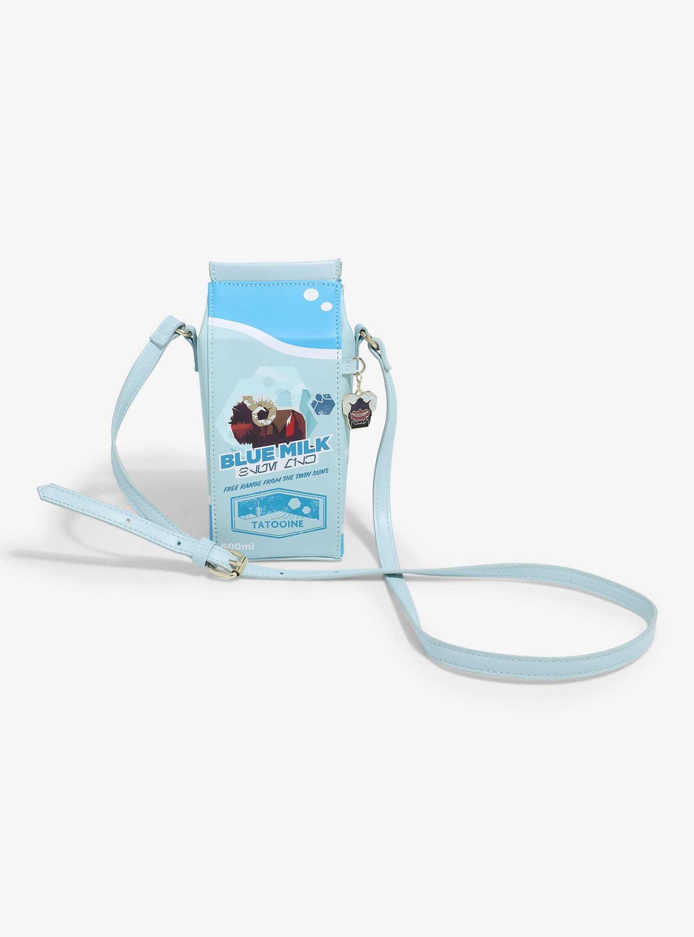 Star Wars Blue Milk Carton Figural Crossbody Bag - BoxLunch Exclusive, , hi-res