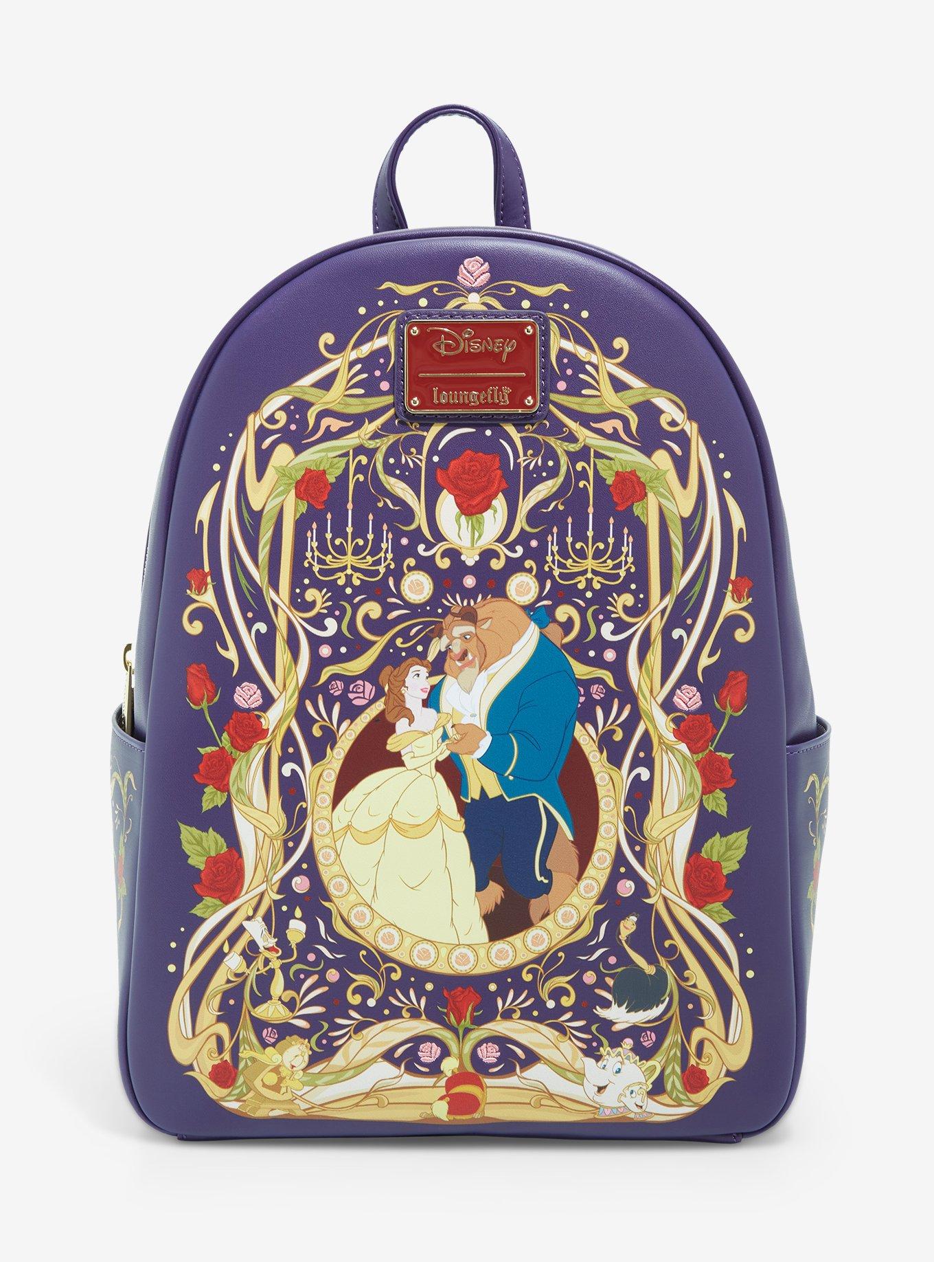 New Disney Store Belle Backpack Lunch Tote Box Book Bag Beauty and the  Beast