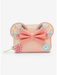 Loungefly Disney Minnie Mouse Floral Ears Small Zip Wallet - BoxLunch Exclusive, , hi-res