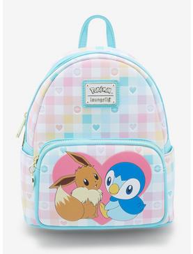 Plus Size Loungefly Pokémon Eevee and Piplup Besties Mini Backpack - BoxLunch Exclusive, , hi-res