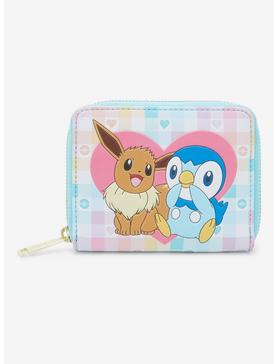 Plus Size Loungefly Pokémon Eevee & Piplup Small Zip Wallet - BoxLunch Exclusive , , hi-res