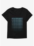 Poltergeist Layered Logo Womens T-Shirt Plus Size, BLACK, hi-res