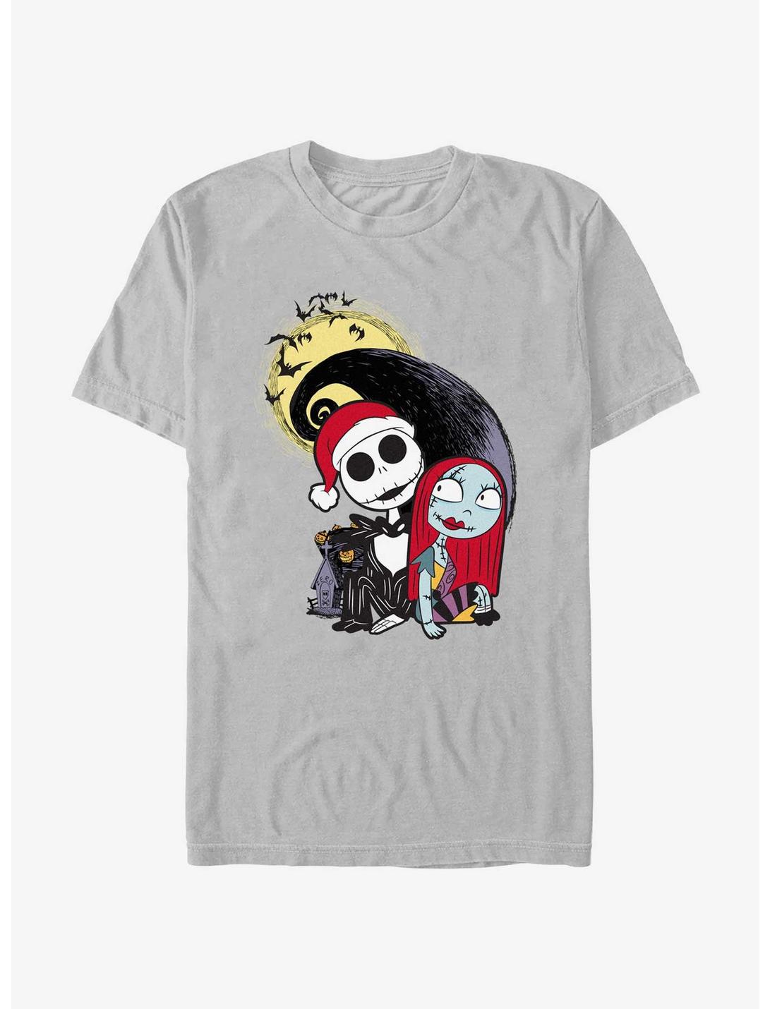 Disney The Nightmare Before Christmas Jack And Sally T-Shirt, SILVER, hi-res