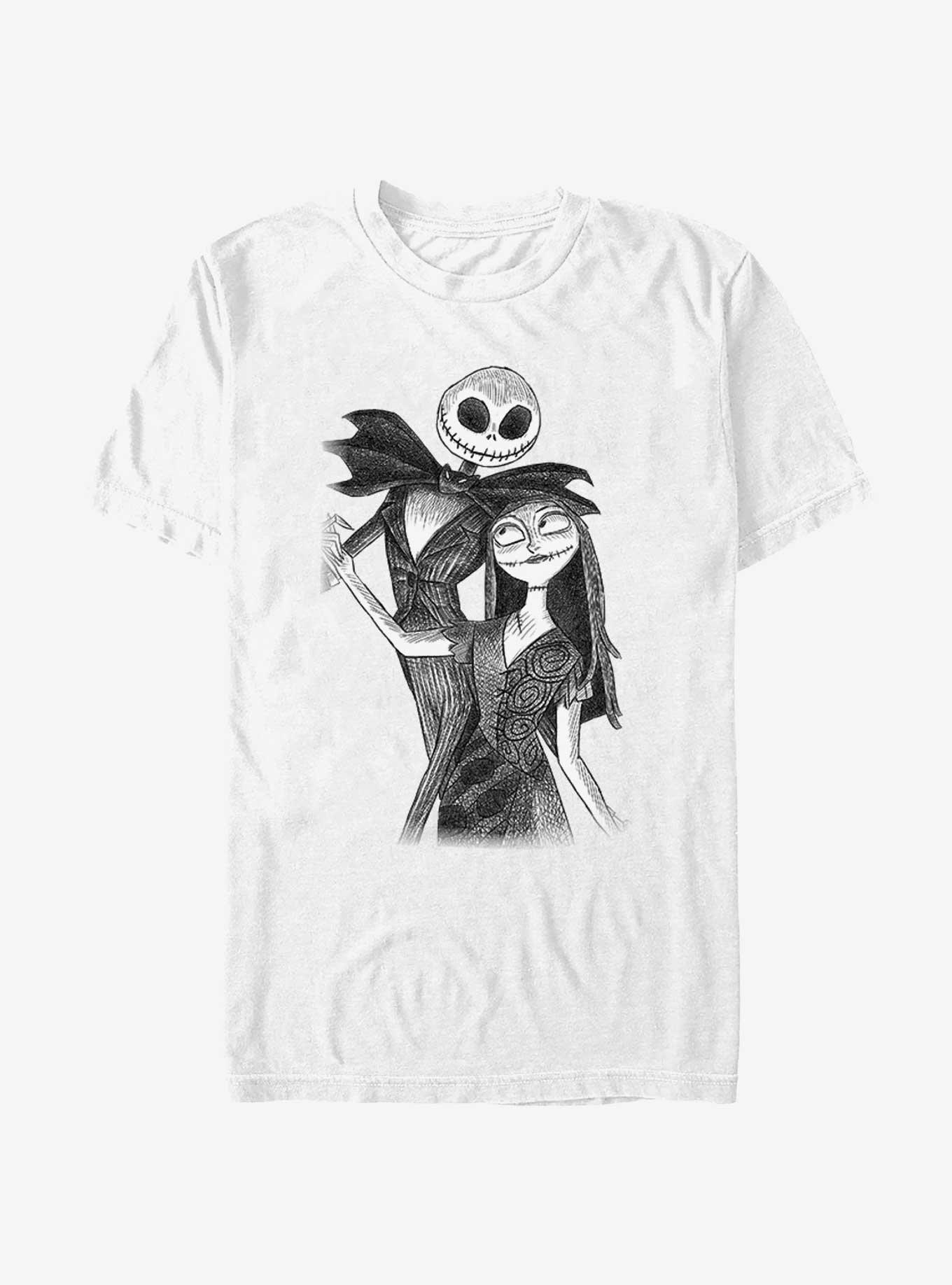 Disney The Nightmare Before Christmas Jack & Sally Dance T-Shirt, WHITE, hi-res