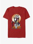 Disney The Nightmare Before Christmas Jack & Sally Moon T-Shirt, RED, hi-res