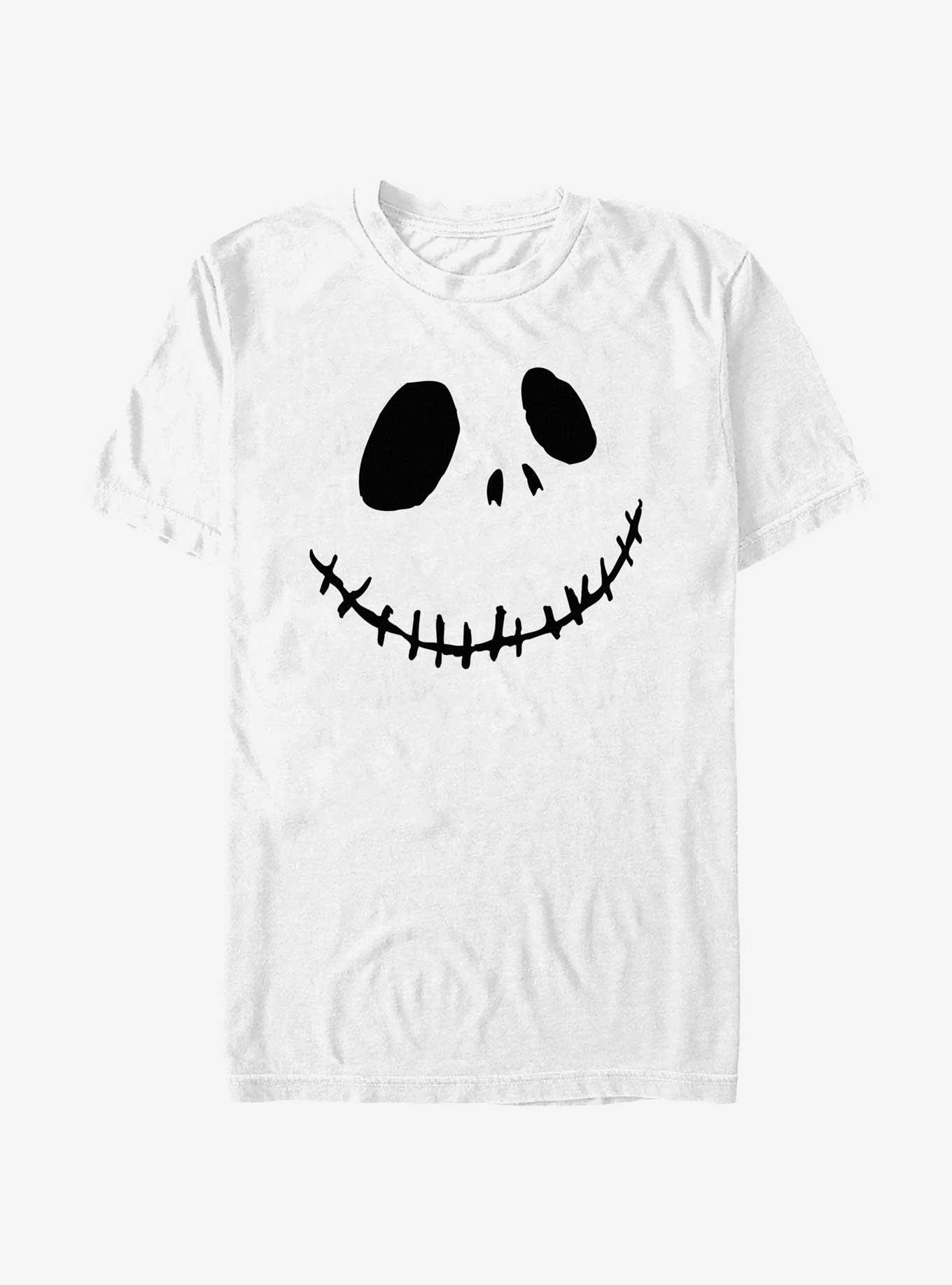 Disney The Nightmare Before Christmas Jack Smile Face T-Shirt, WHITE, hi-res