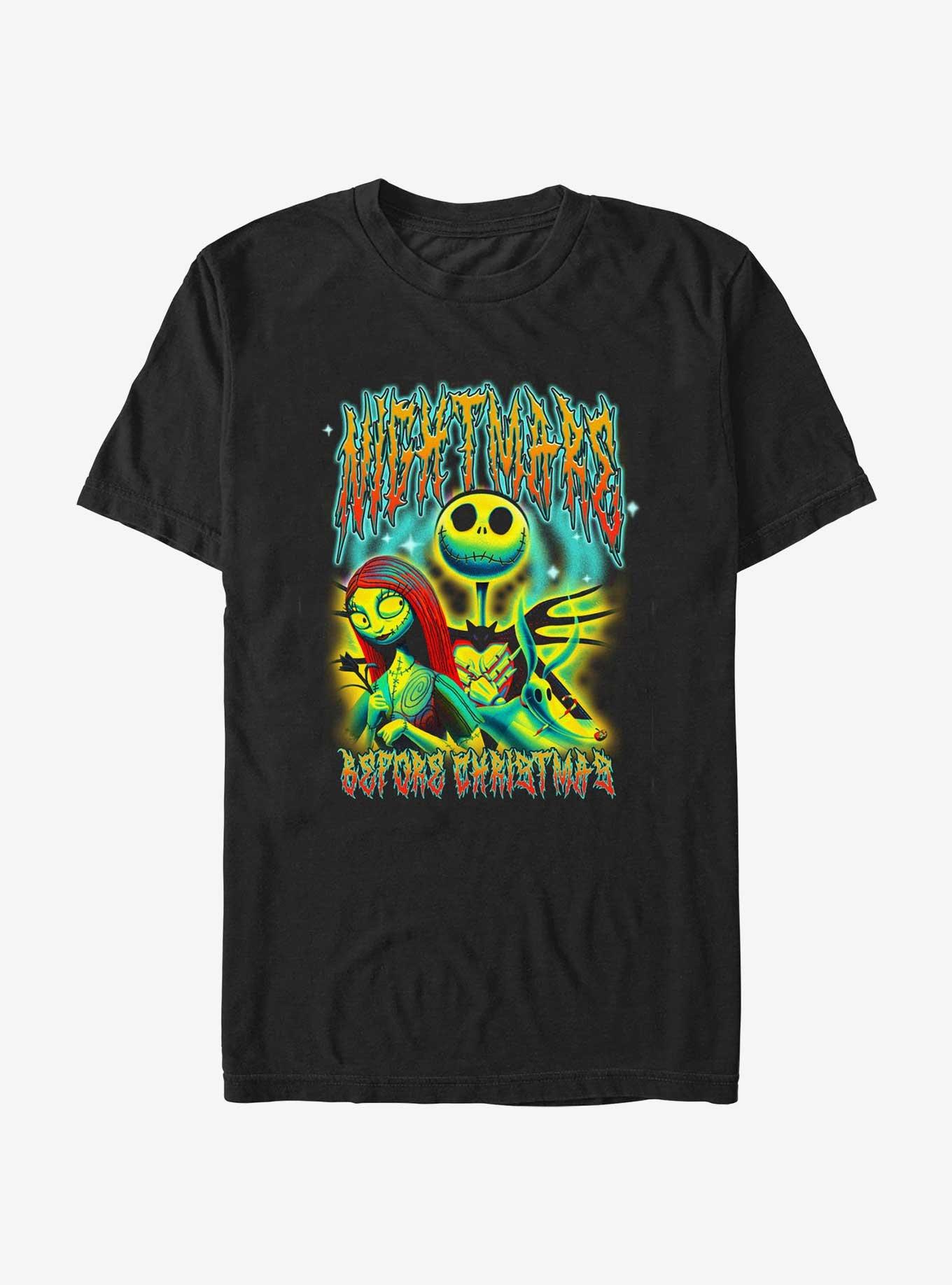Disney The Nightmare Before Christmas Spooky Group T-Shirt, BLACK, hi-res