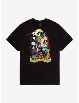 The Nightmare Before Christmas Graveyard Collage Boyfriend Fit T-Shirt, , hi-res