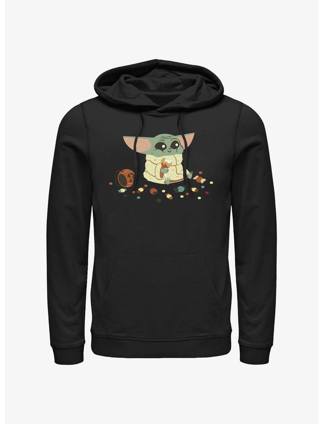 Star Wars The Mandalorian The Child Eating Candy Hoodie, BLACK, hi-res