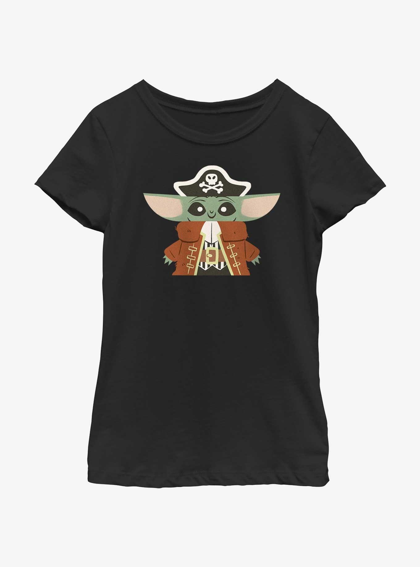 Star Wars The Mandalorian The Pirate Child Youth Girls T-Shirt, BLACK, hi-res