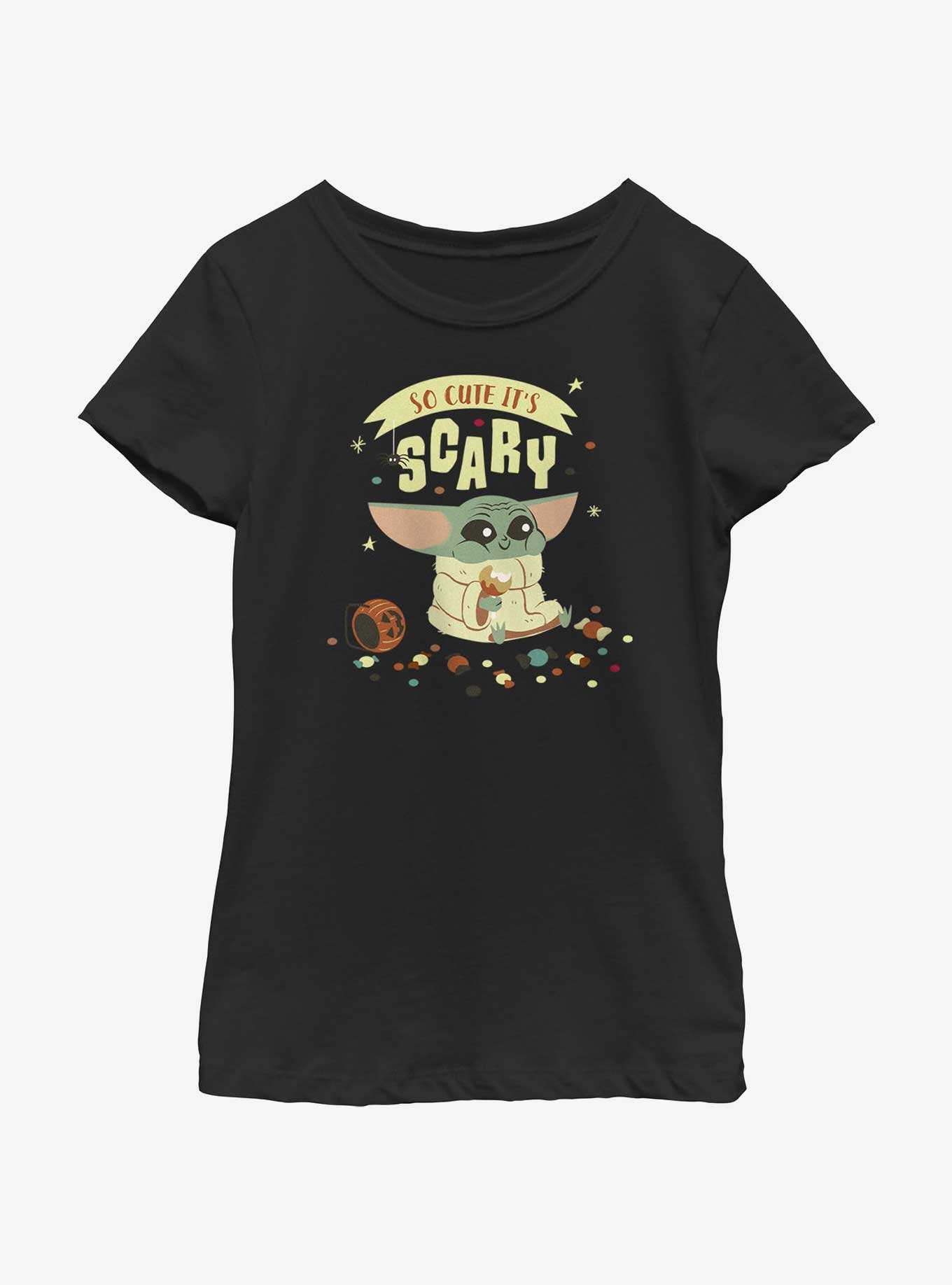 Star Wars The Mandalorian The Child It's Scary Youth Girls T-Shirt, , hi-res