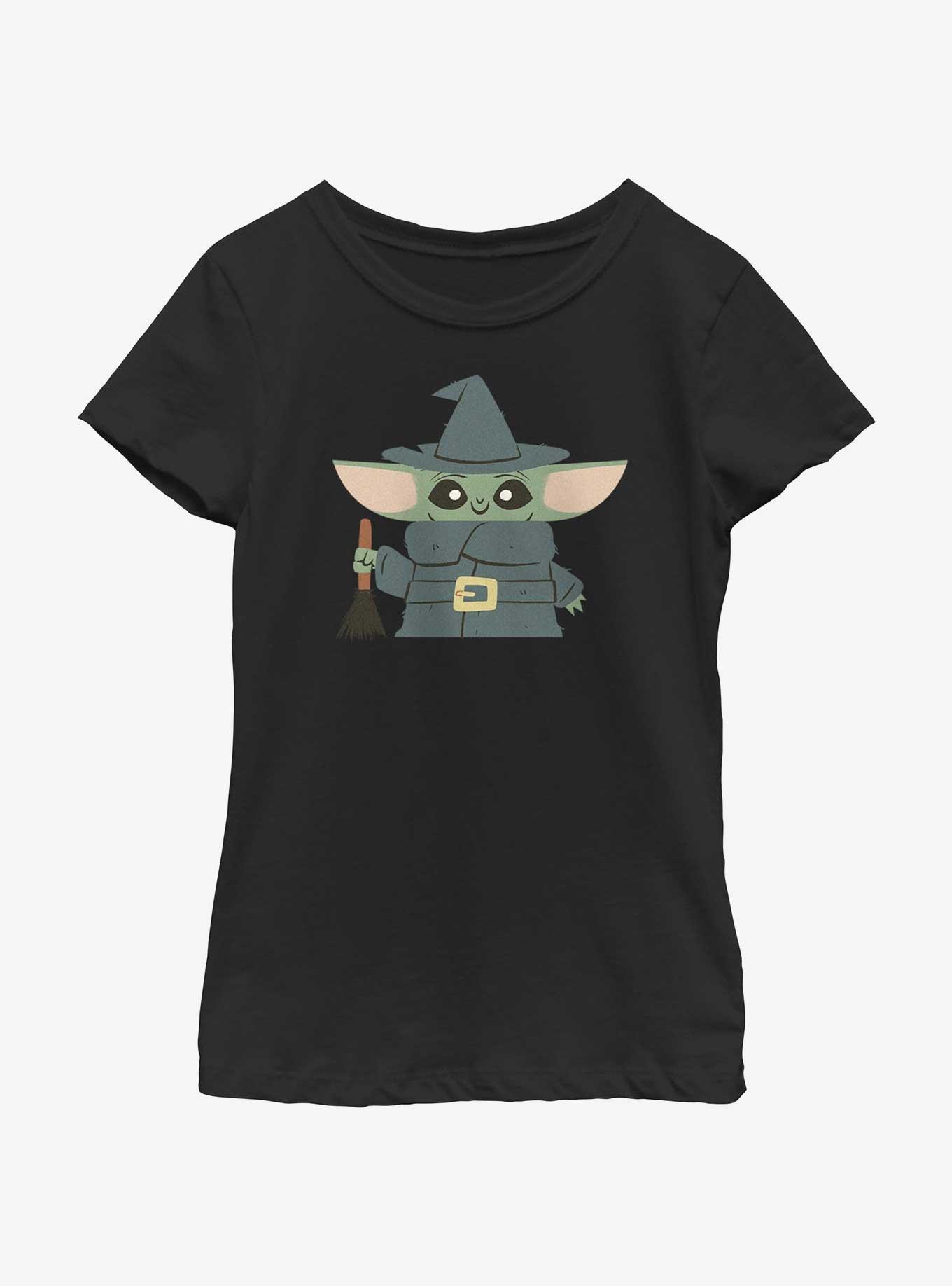 Star Wars The Mandalorian The Child Witch Youth Girls T-Shirt, BLACK, hi-res