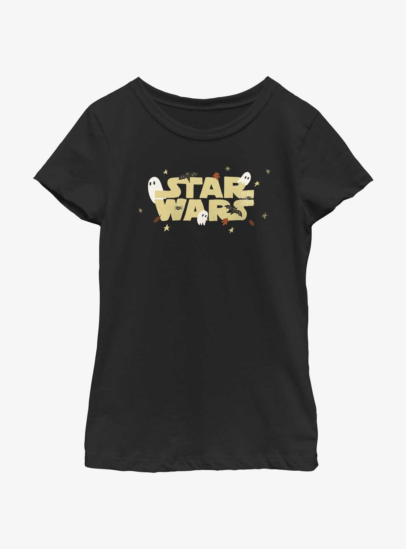 Star Wars Spooky Logo Youth Girls T-Shirt, , hi-res