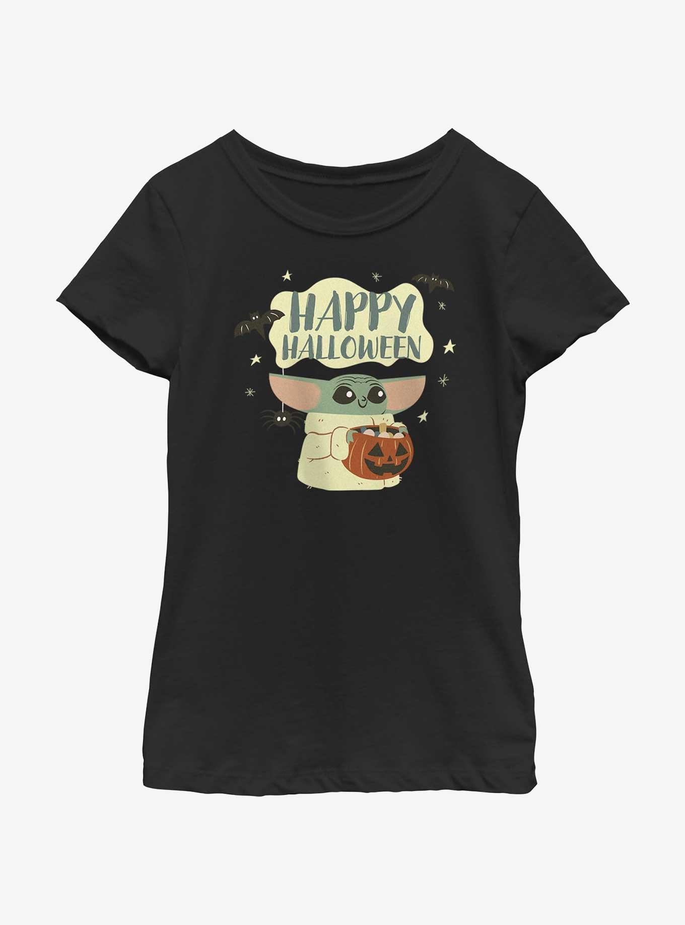 Star Wars The Mandalorian The Child Halloween Youth Girls T-Shirt, BLACK, hi-res