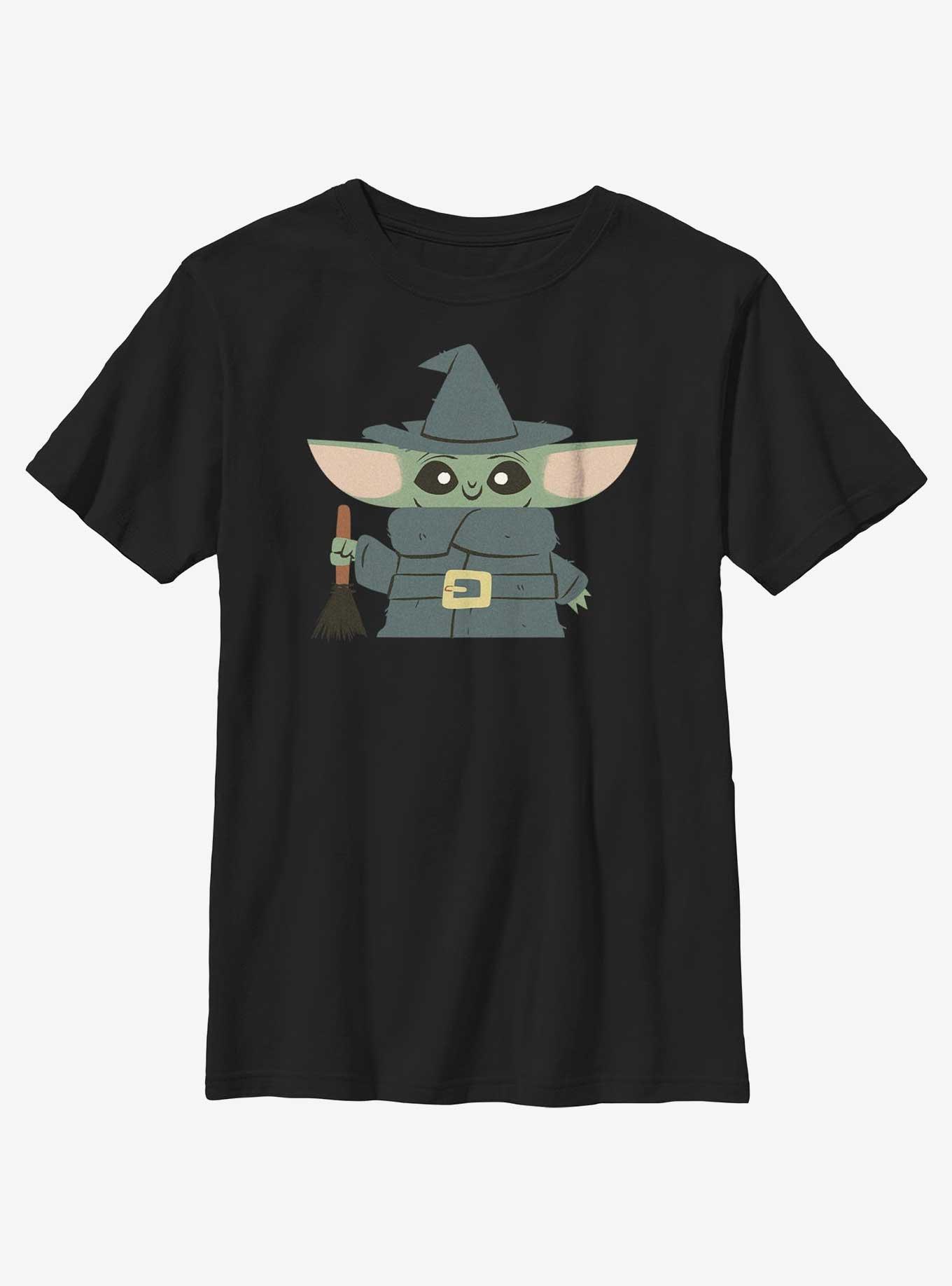 Star Wars The Mandalorian The Child Witch Youth T-Shirt, BLACK, hi-res view 1