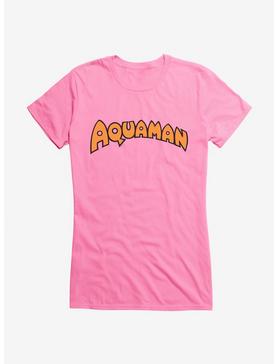 Plus Size DC Comics Aquaman Vintage Silver Age Logo Girls T-Shirt, , hi-res
