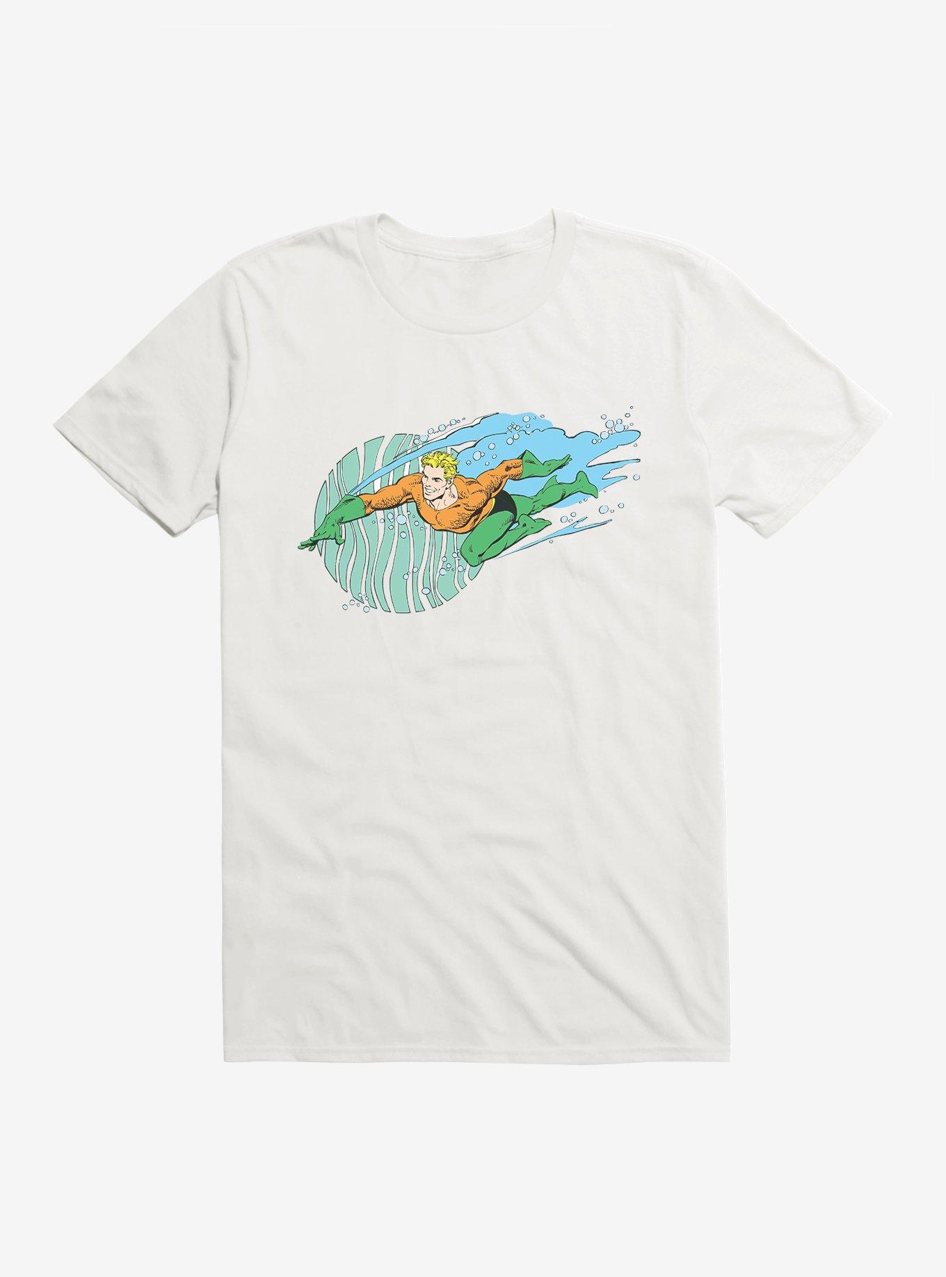 DC Comics Aquaman Vintage Silver Age Aquaman T-Shirt, WHITE, hi-res