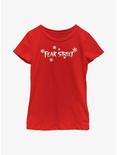 Fear Street Holiday Style Logo Youth Girls T-Shirt, RED, hi-res
