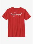 Fear Street Holiday Style Logo Youth T-Shirt, RED, hi-res