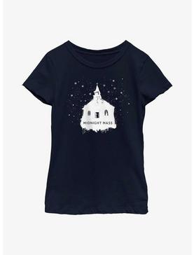 Midnight Mass Snowy Church Youth Girls T-Shirt, , hi-res