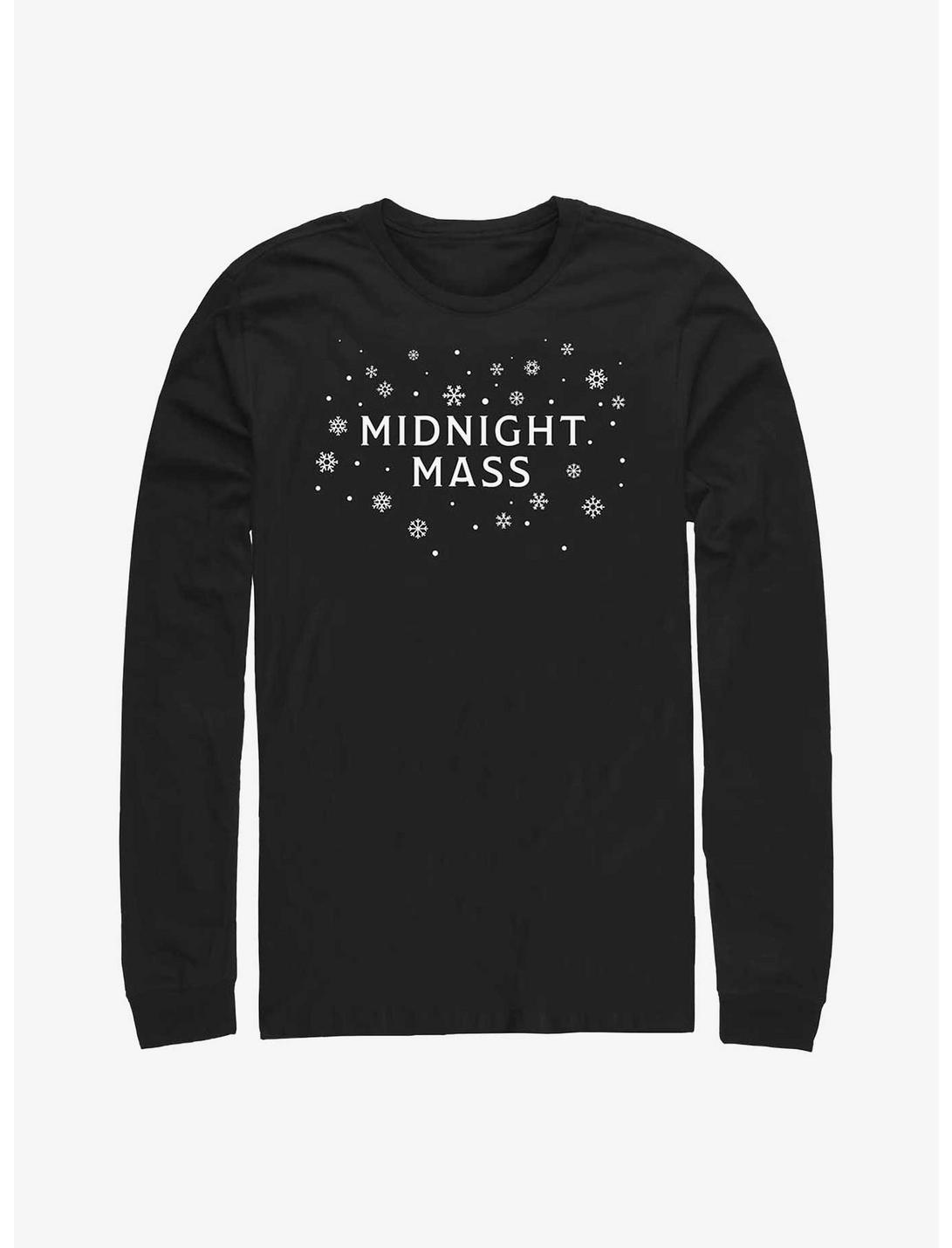 Midnight Mass Holiday Style Logo Long-Sleeve T-Shirt, BLACK, hi-res