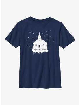 Midnight Mass Snowy Church Youth T-Shirt, , hi-res