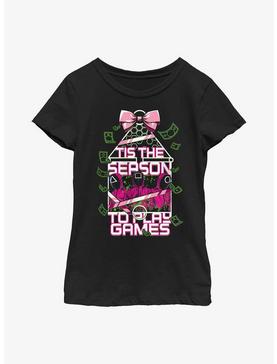 Squid Game Tis The Season To Play Games Youth Girls T-Shirt, , hi-res
