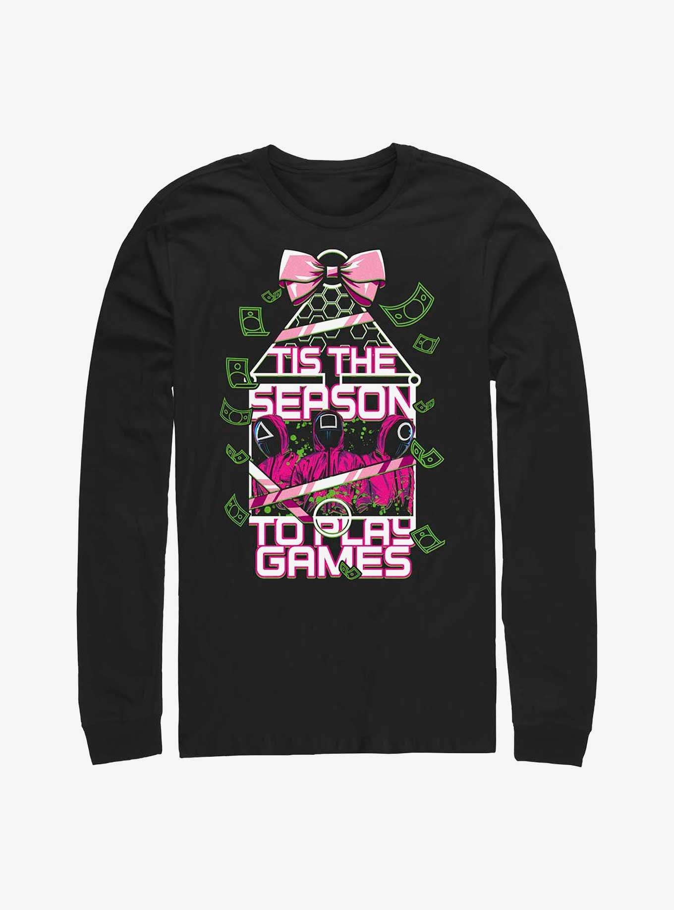 Squid Game Tis The Season To Play Games Long-Sleeve T-Shirt, , hi-res