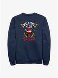 Stranger Things Holiday Style Hellfire Club Sweatshirt, NAVY, hi-res
