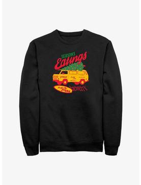 Stranger Things Season's Eating Surfer Boy Pizza Sweatshirt, , hi-res