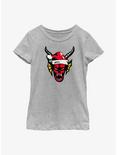 Stranger Things Christmas Hellfire Club Youth Girls T-Shirt, ATH HTR, hi-res