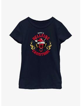 Stranger Things Have A Hellfire Christmas Youth Girls T-Shirt, , hi-res