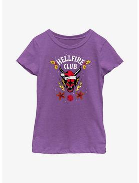 Stranger Things Holiday Style Hellfire Club Youth Girls T-Shirt, , hi-res