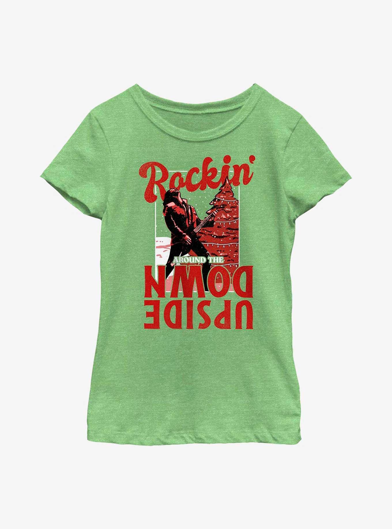 Stranger Things Holiday Rockin' Around Eddie Munson Youth Girls TShirt