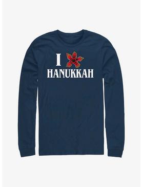 Stranger Things Demogorgon Hanukkah Long-Sleeve T-Shirt, , hi-res