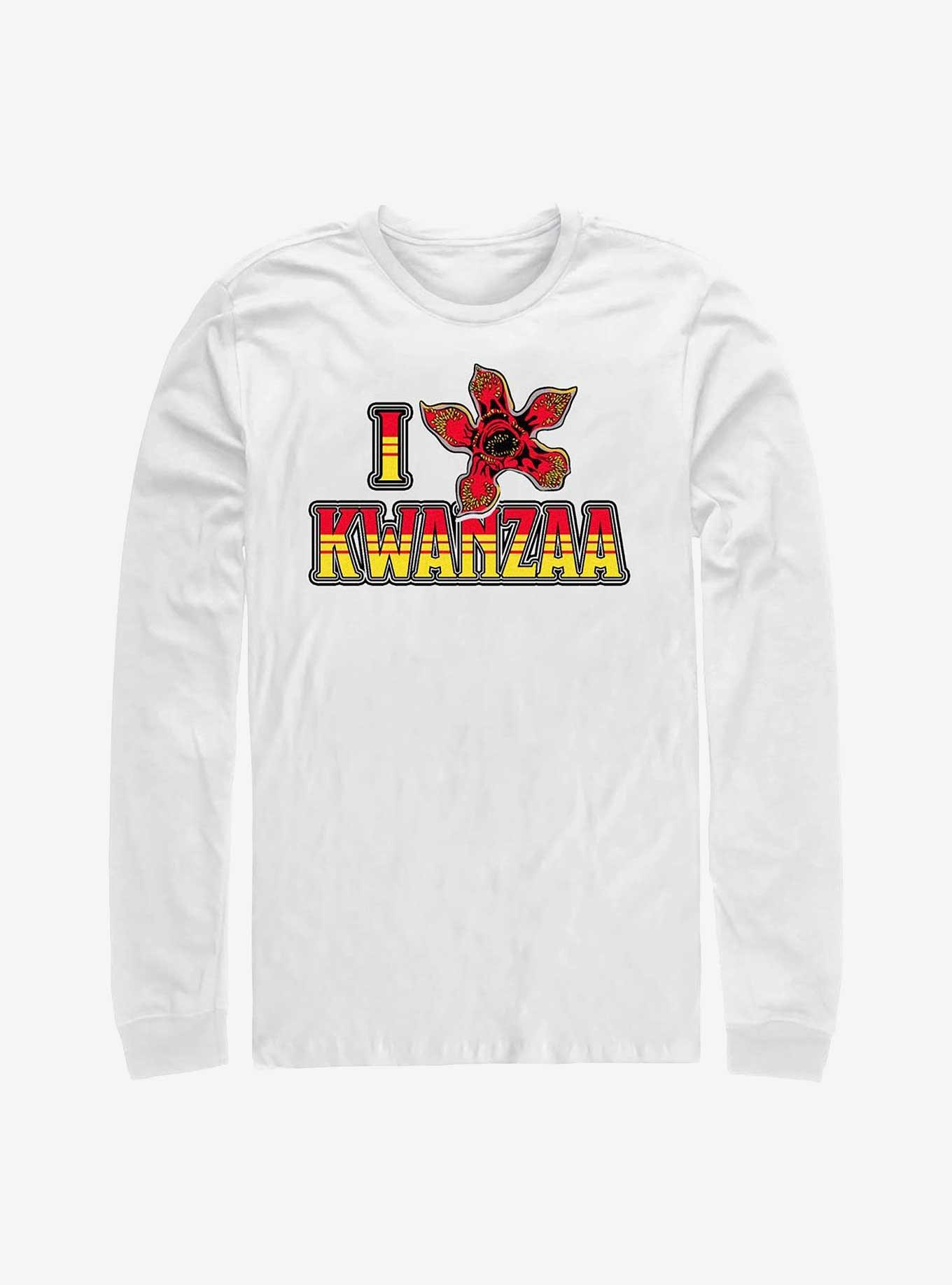 Stranger Things Demogorgon Kwanzaa Long-Sleeve T-Shirt, , hi-res