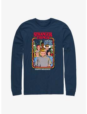 Stranger Things Happy Holidays Group Long-Sleeve T-Shirt, , hi-res