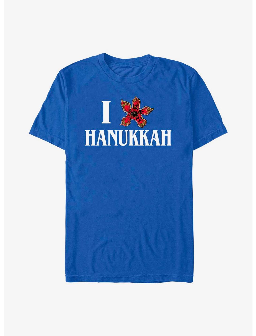 Stranger Things Demogorgon Hanukkah T-Shirt, ROYAL, hi-res