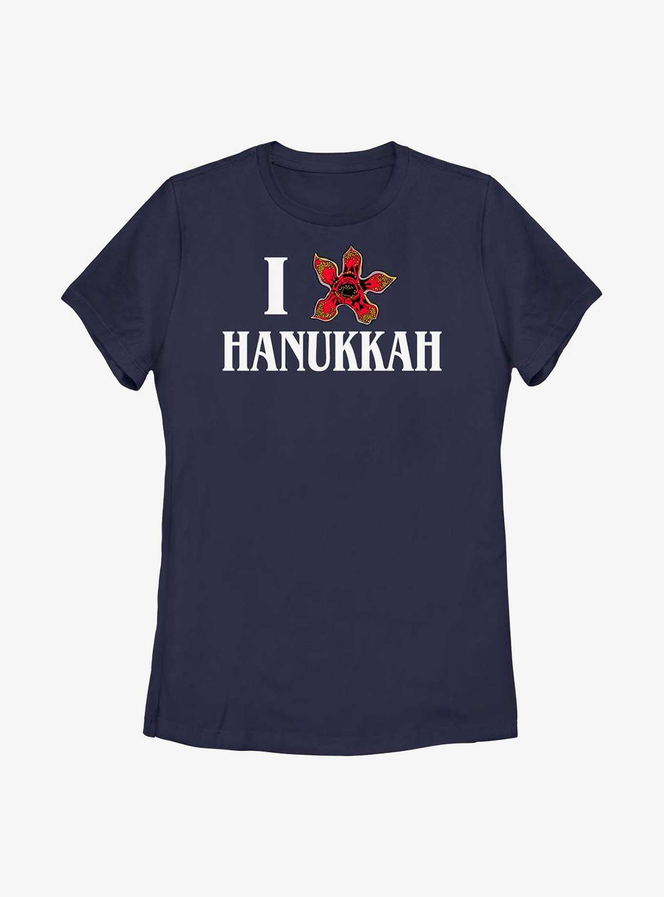 Stranger Things Demogorgon Hanukkah Womens T-Shirt, , hi-res